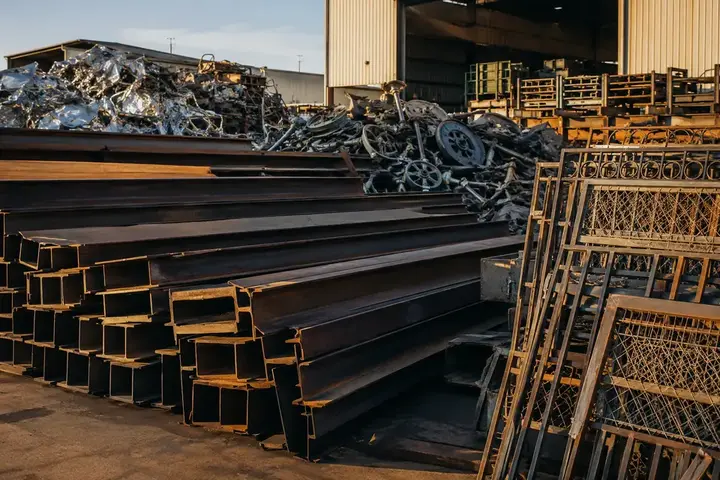 Iron and steel scrap collection in Dubai