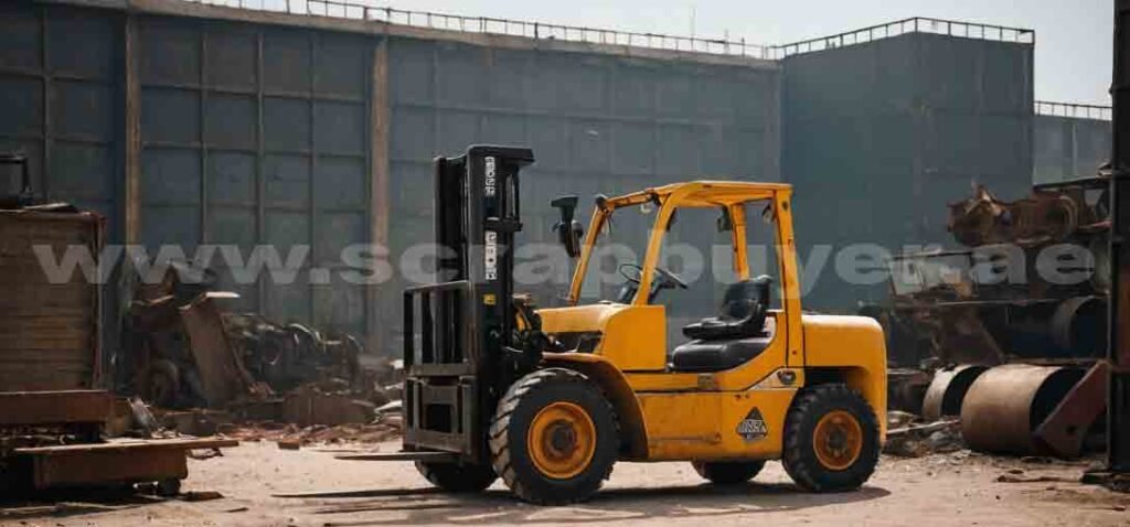 damaged forklift in abu dhabi