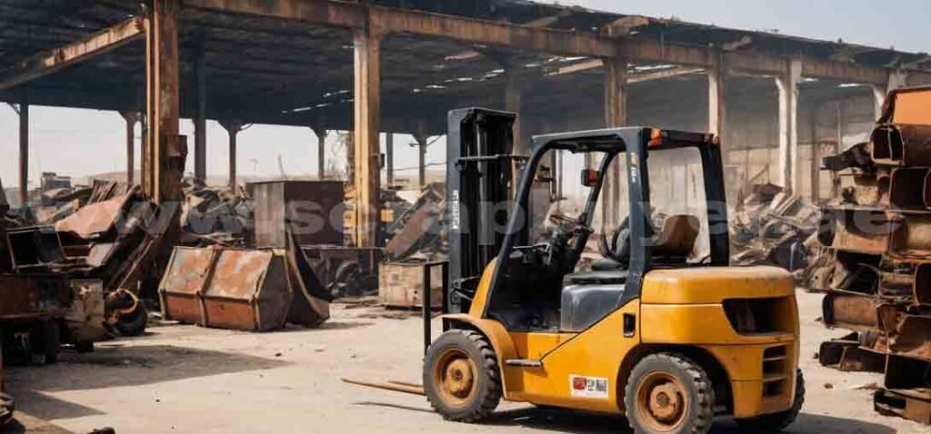 damaged forklift in uae